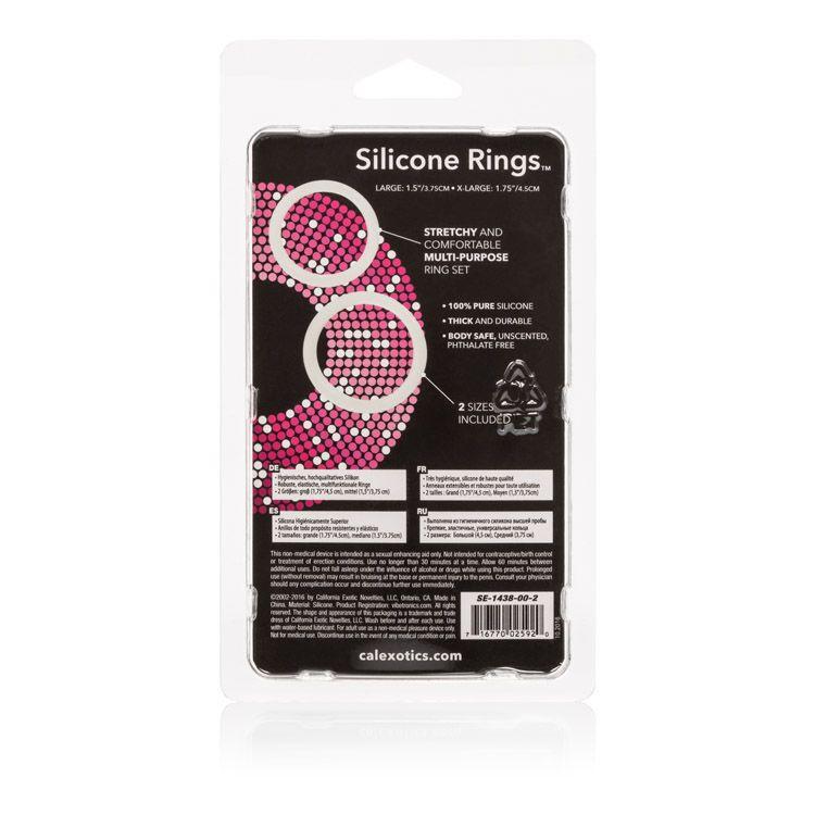 Large and XL Silicone Penis Ring Set